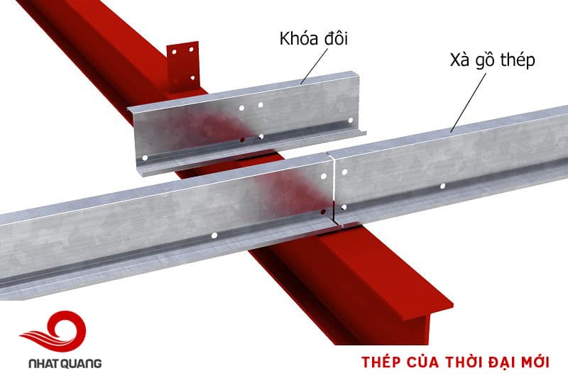 Xà gồ thép nâng đỡ phần mái chắc chắn và nhẹ hơn các chất liệu khác